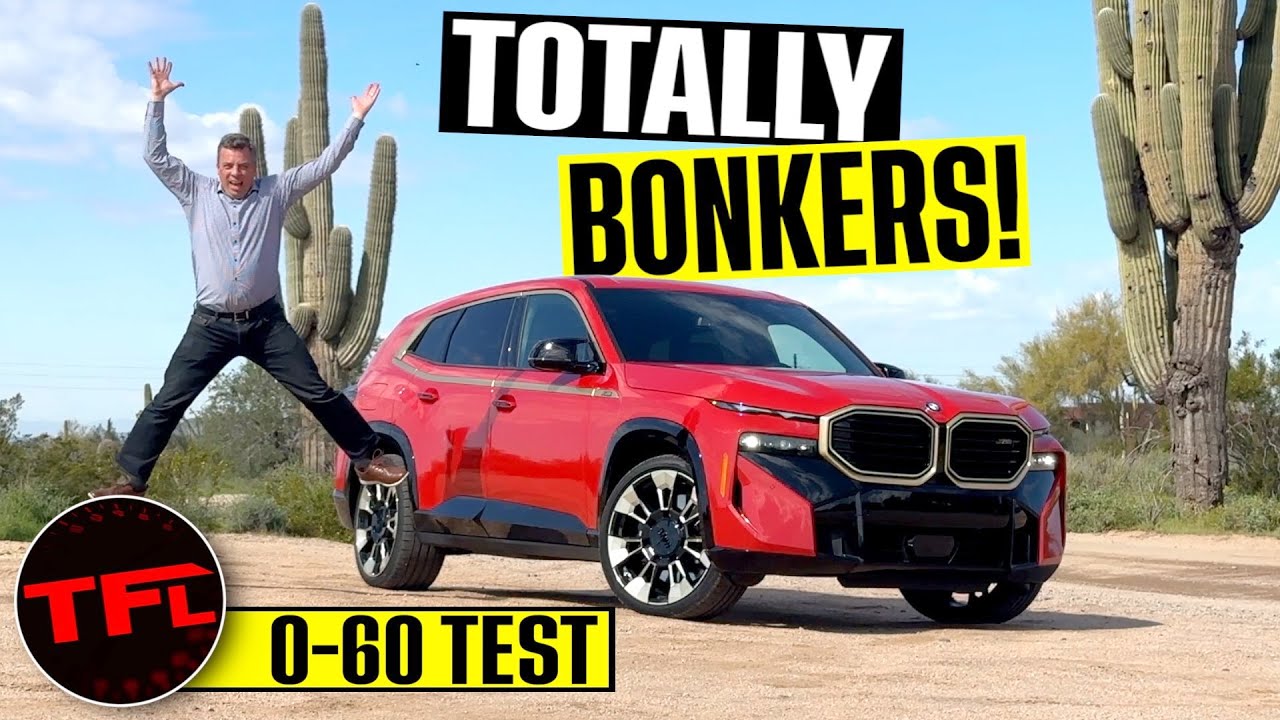 BMW XM 2023 года не просто ВЫГЛЯДИТ безумно... Он чертовски быстр при разгоне до 100 км/ч! | Обзор