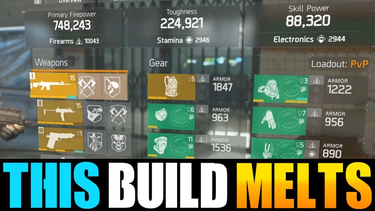 THIS 10,000 FIREARMS PVP BUILD IS INSANE... (THE DIVISION)
