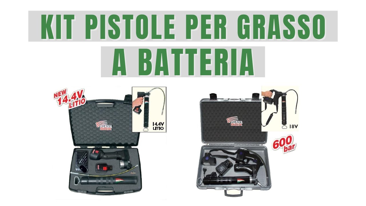 Pistole a Batteria per ingrassaggio