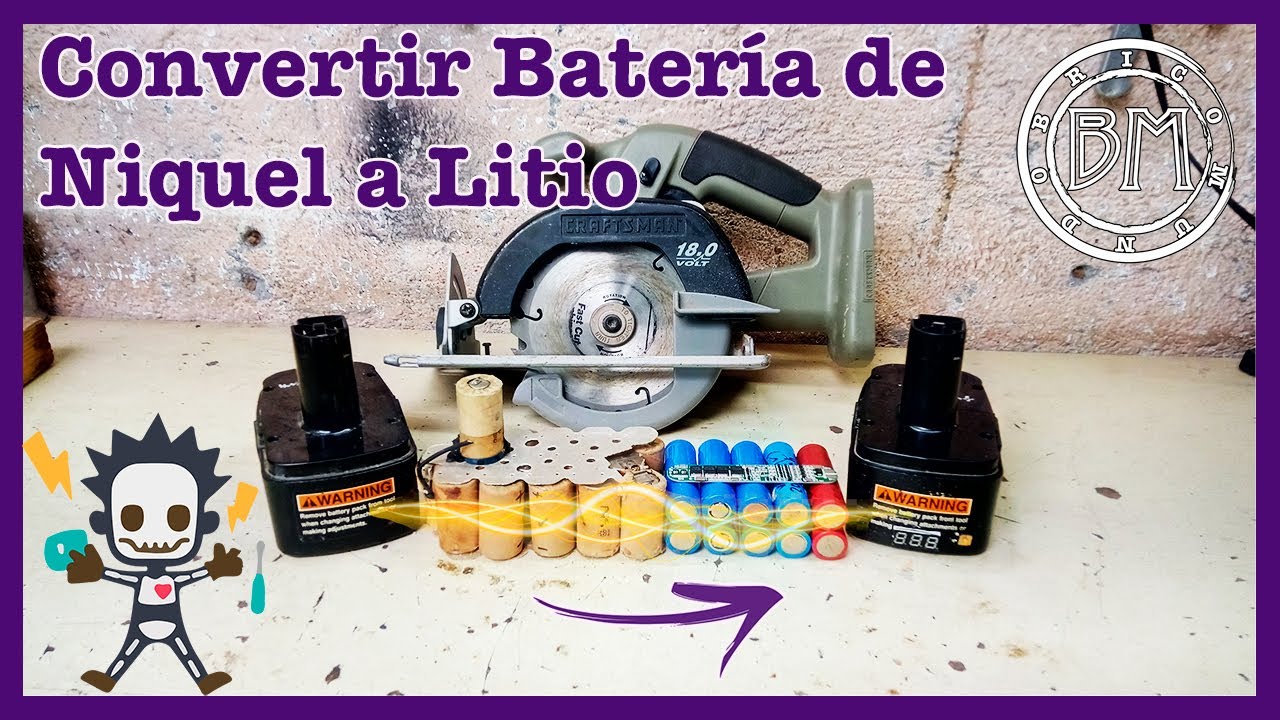 Convertir Batería de Níquel a Litio