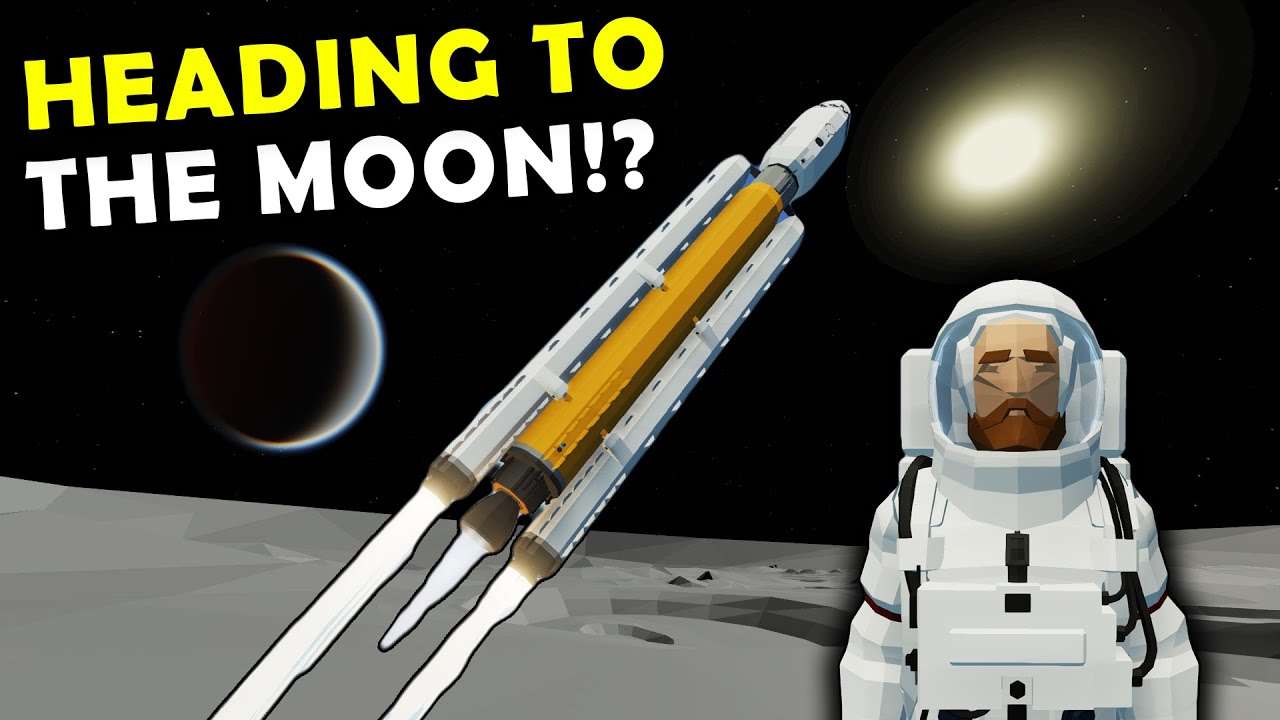Полет на Луну в дополнении Stormworks Space!!