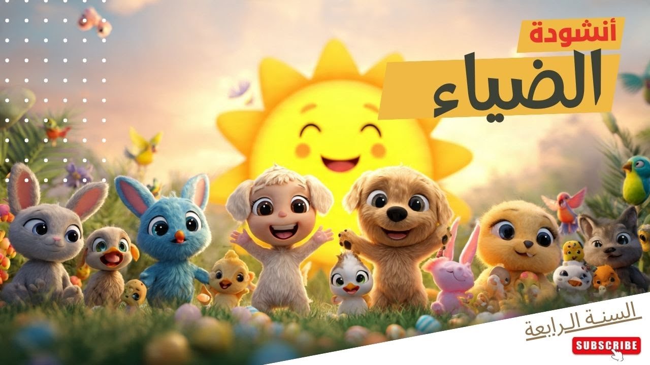 أنشودة الضياء للأطفال 🌞 | نشيد الصباح الجميل | كرتون 3D