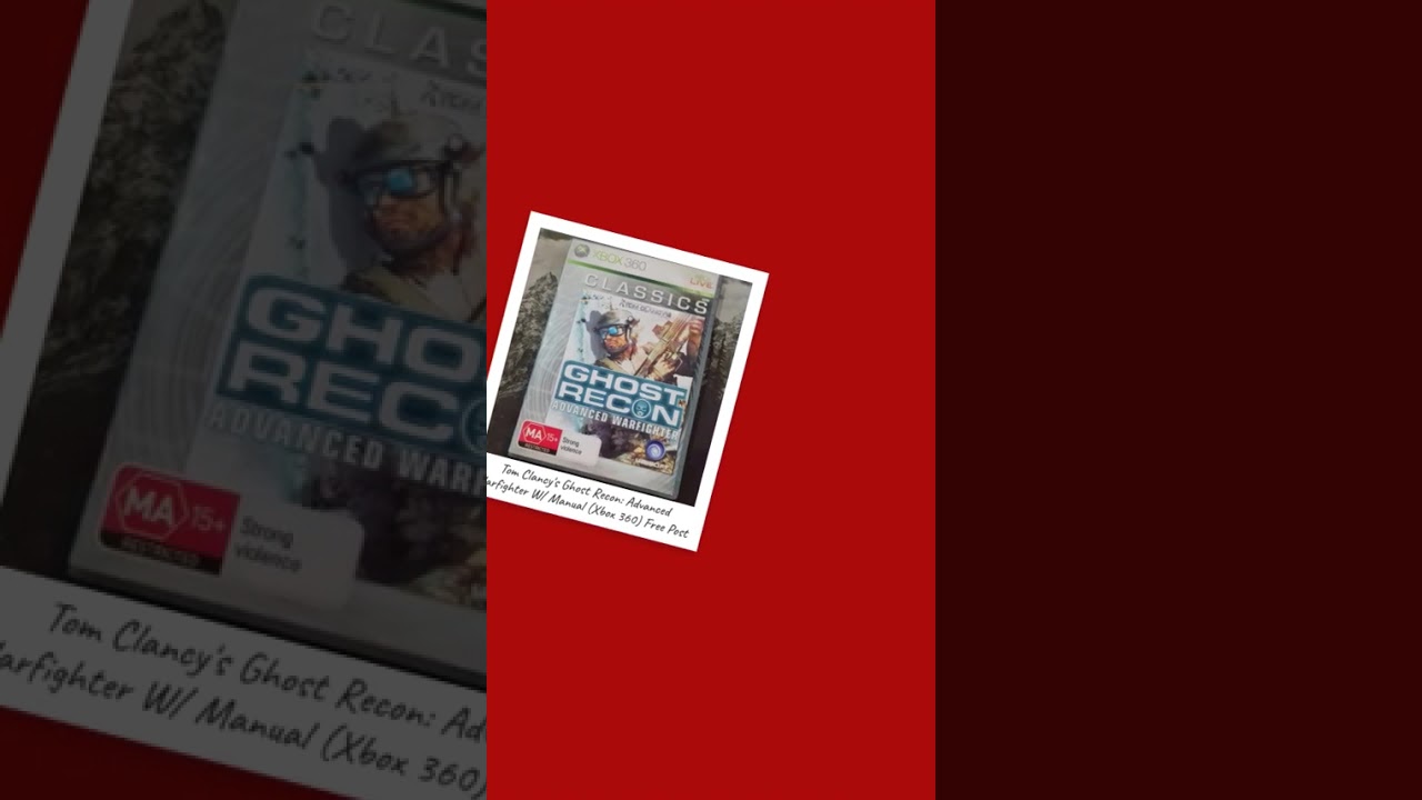 Tom Clancy's Ghost Recon: Advanced Warfighter W/ Manual (Xbox 360) Free Post