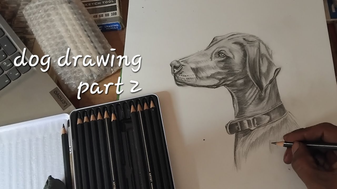 How to draw dog pencildrawing part2# |TUTORIAL Biggners art
