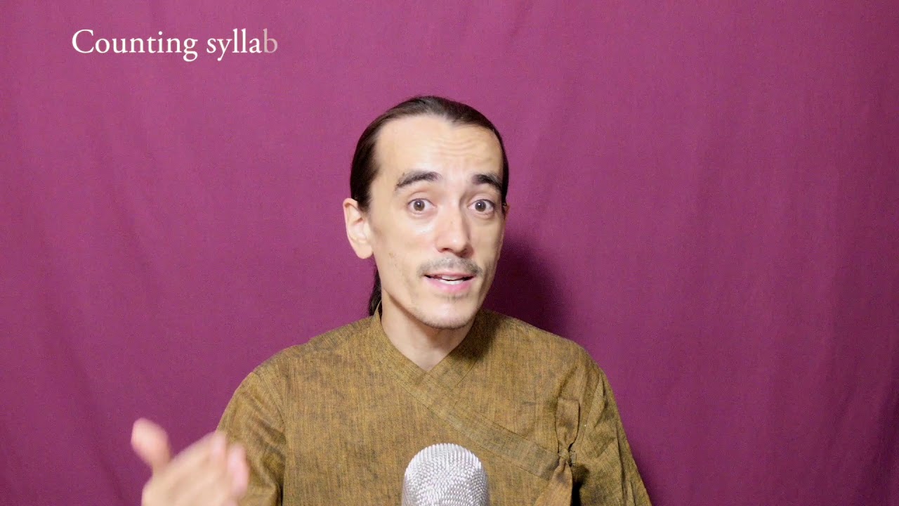Syllables - foundation of Sanskrit chanting