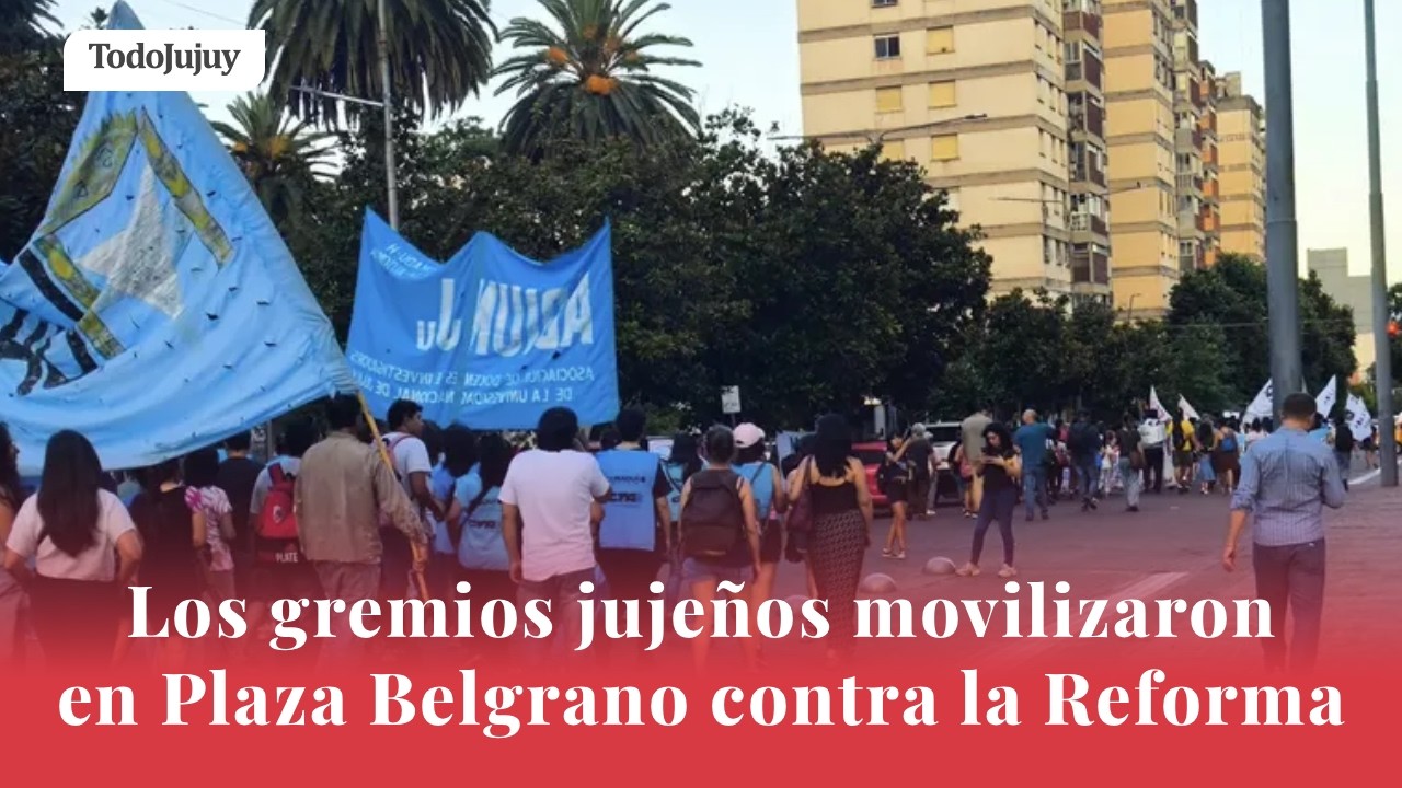 Marcha en Plaza Belgrano - Paro General