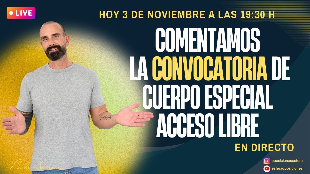 Hazte funcionario del Cuerpo Especial Acceso Libre en este año 2025. Convocadas 50 plazas