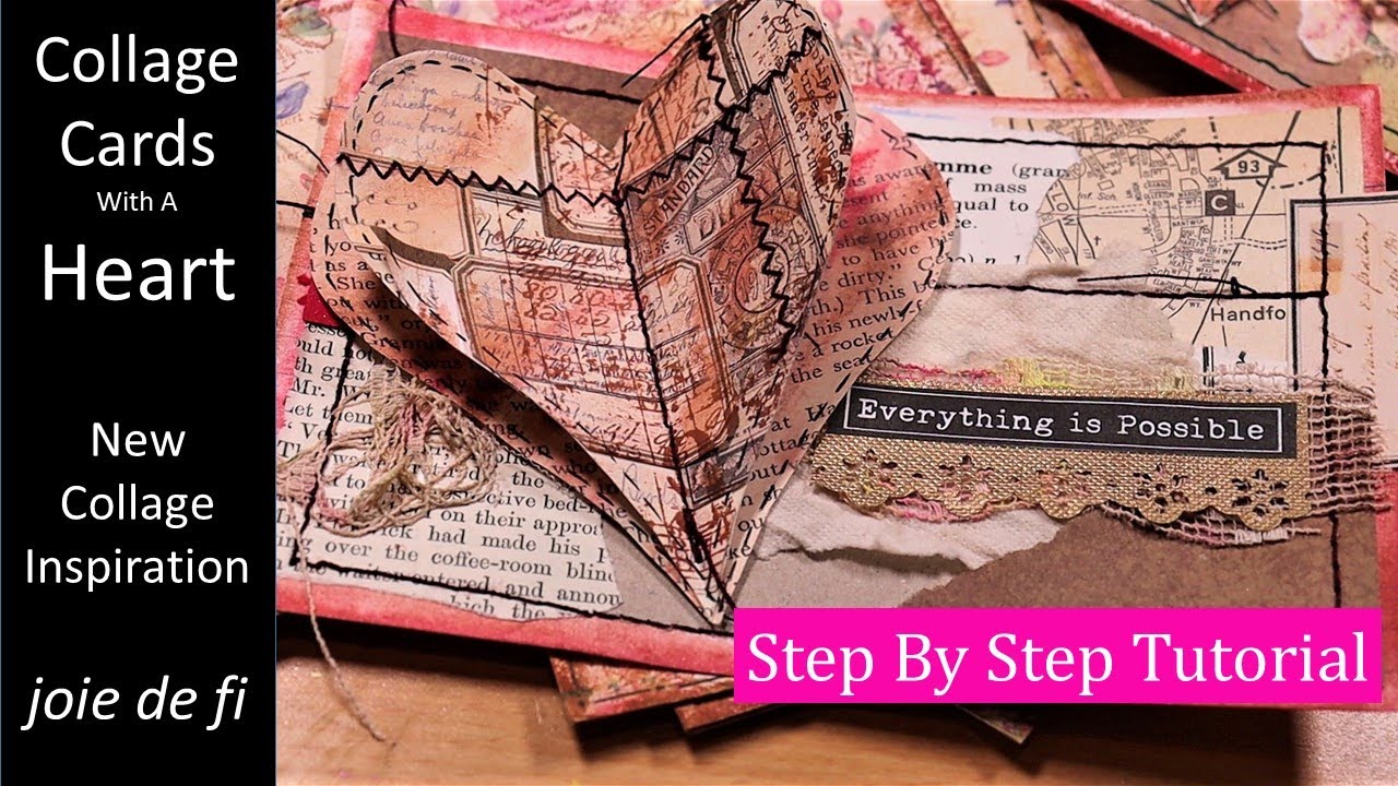 Collage Cards With a Heart 💞 New Collage Inspiration 🌟 Tutorial