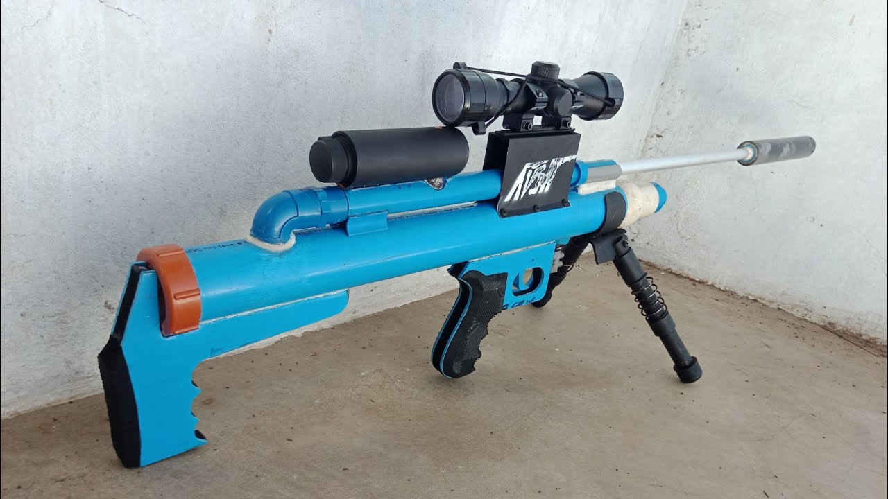 TIME LAPSE//DIY GRIP AND STOCK FOR PVC TOY GUN @avilltv-s5q