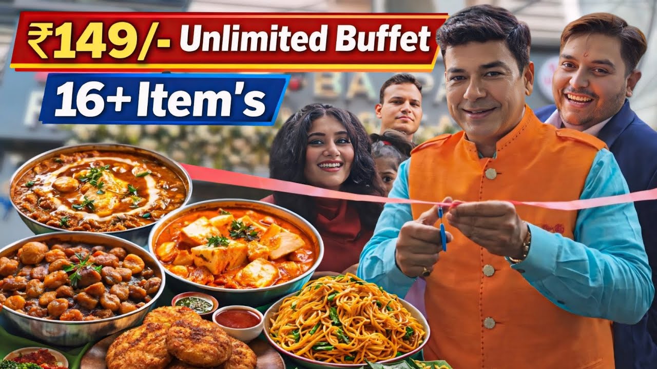 New Franchise | Dhamakedar Opening | R Bajpai | Unlimited Buffet!😋