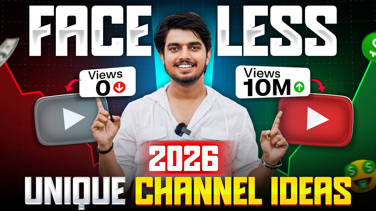 Top 10 Unique Faceless YouTube Channel Ideas (2026)🔥 copy paste channel ideas 2026