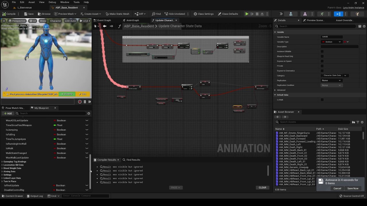 Unreal Engine Lyra Tutorial Fr - Partie 07.4 _ Activation Marche