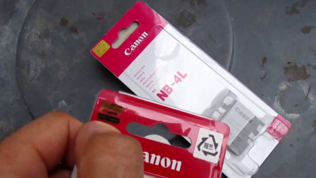 Spotting Fake Canon Camera Batteries NB-4l NB-11LH