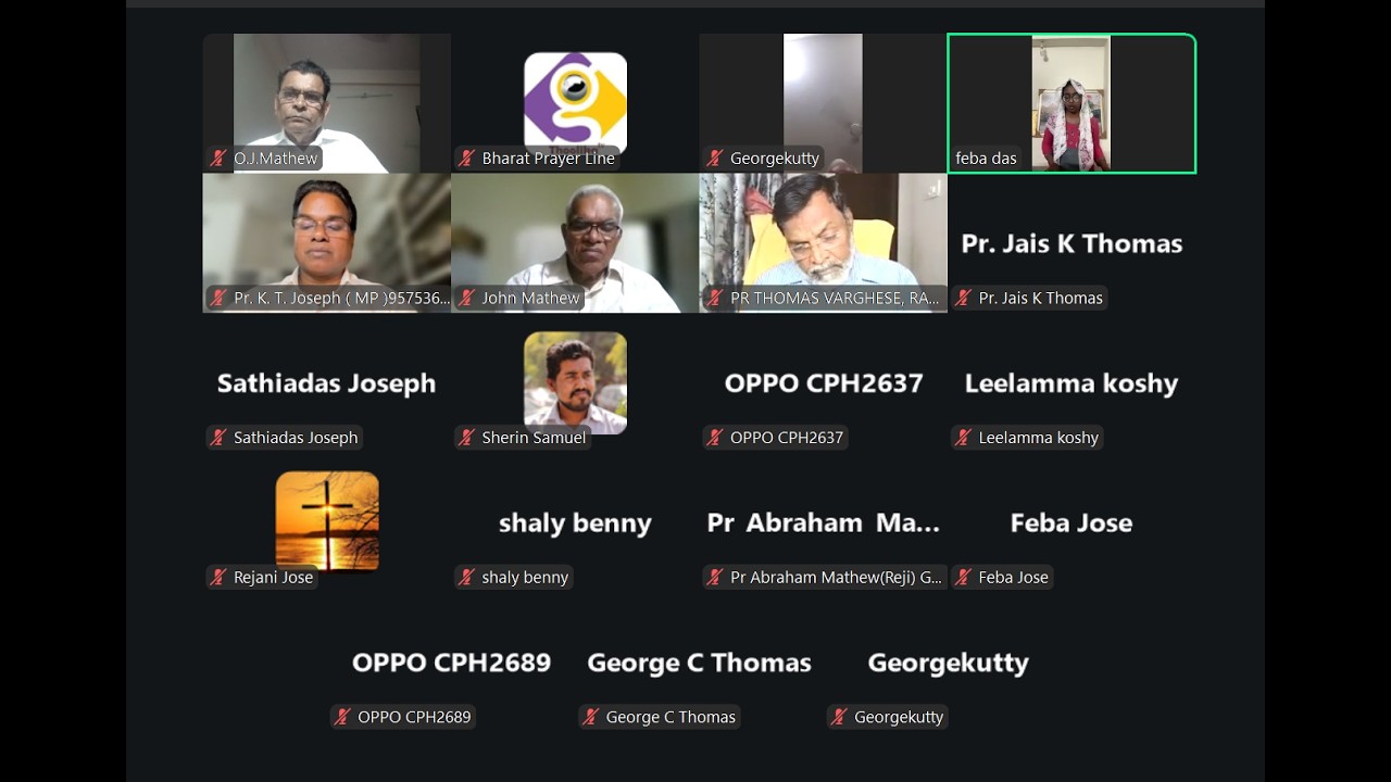 Malayalam Prayer Line (MPL) - 1096th Day of Prayer