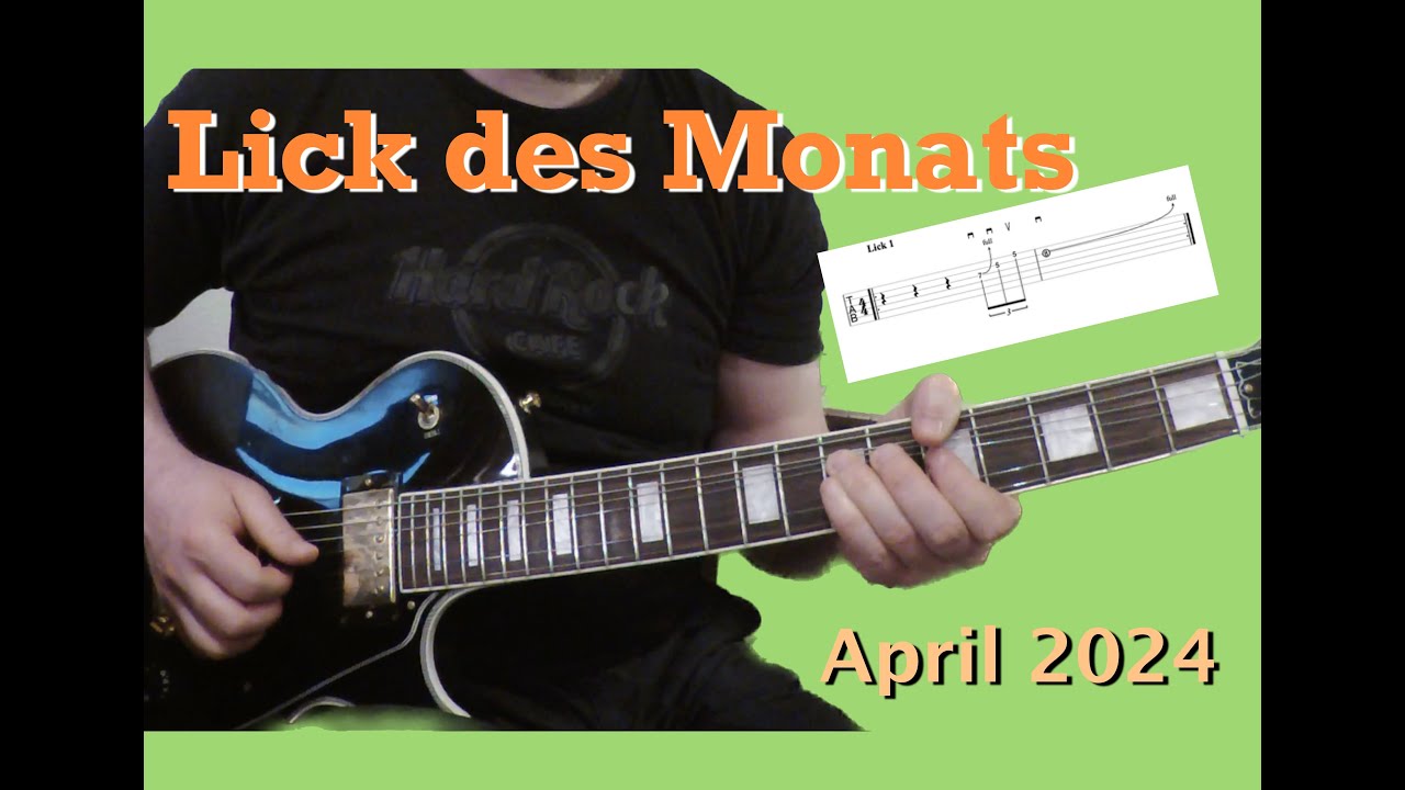 Lick des Monats -  April 2024 - Blues - guitar lick
