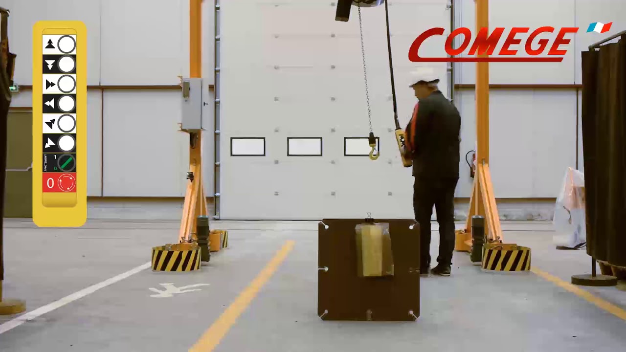 COMEGE SAS | MOTORIZED GANTRY CRANE MOVABLE UNDER LOAD