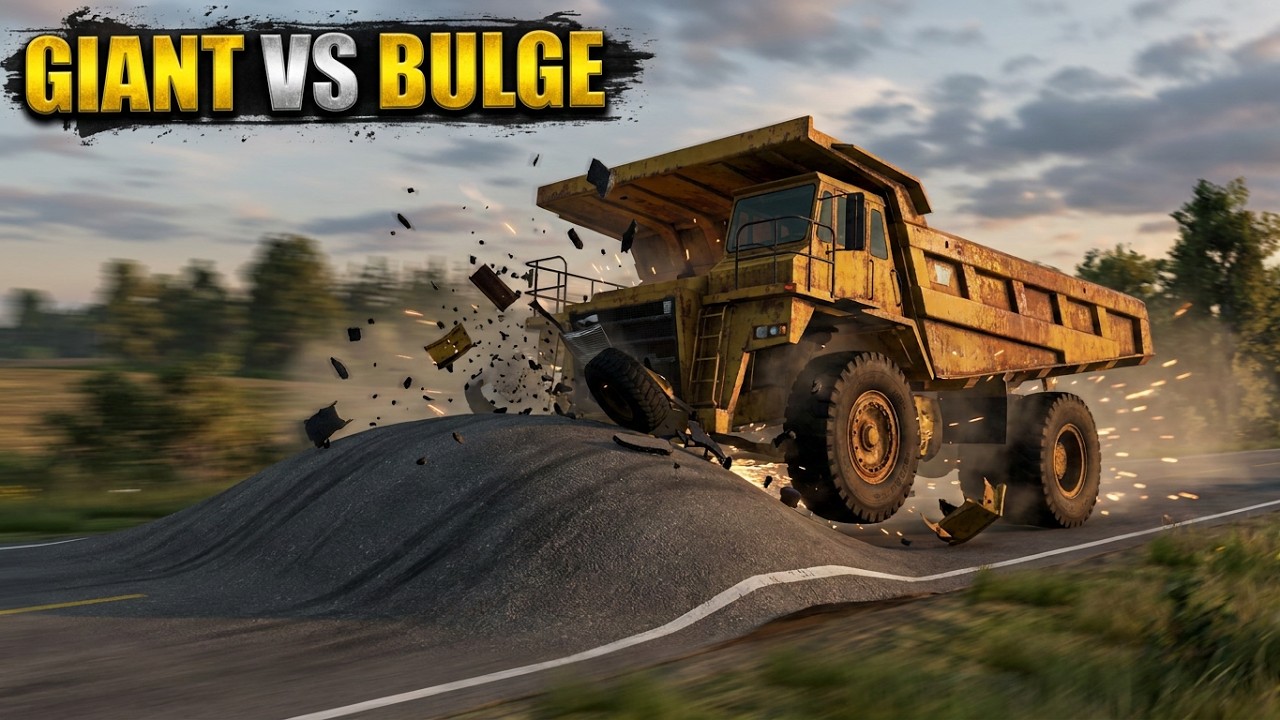 Small to Giant Cars vs Giant Bulge – BeamNG.Drive