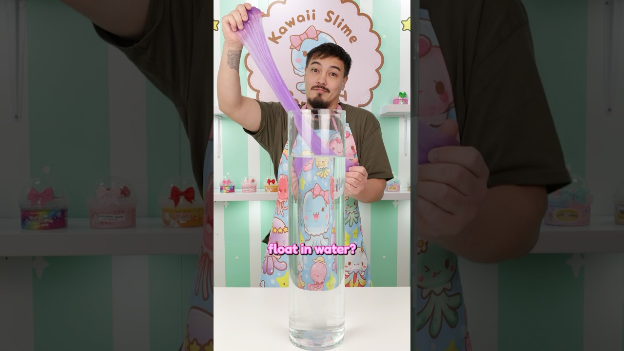 We Put Slime in Water&hellip; Does It Float?🤔