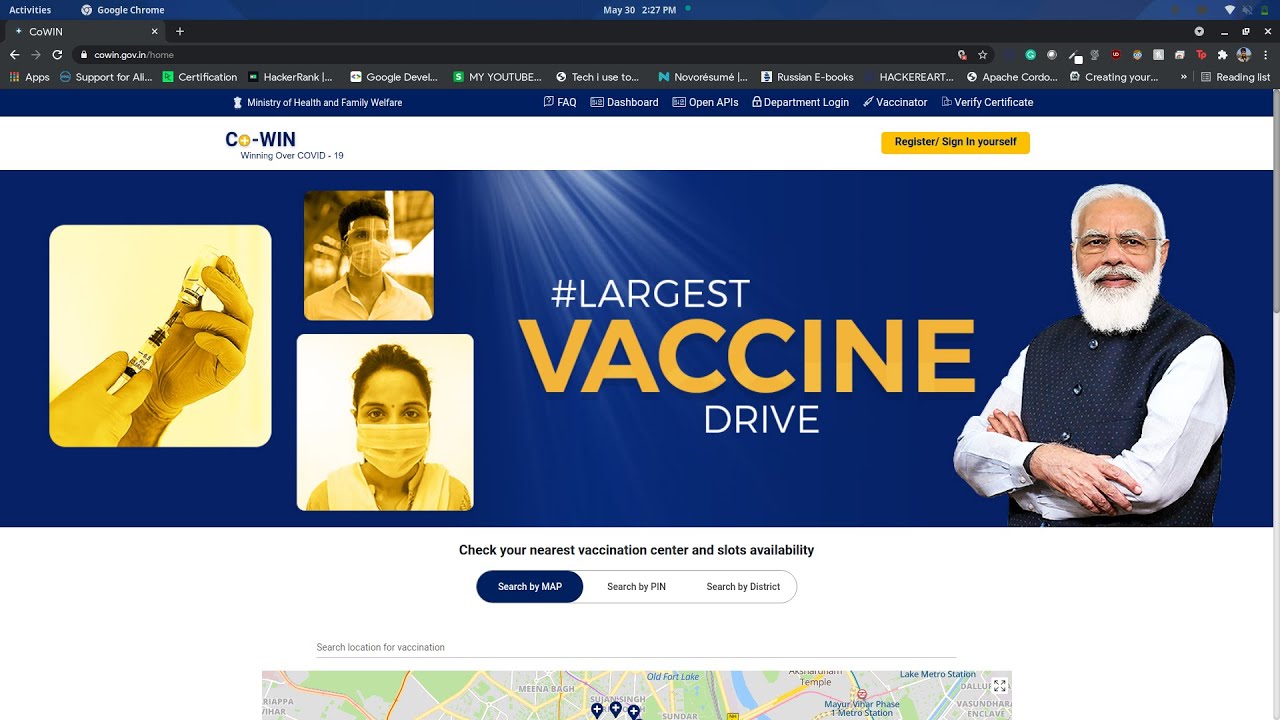 India Covid Vaccine Automatic Real Time Notifier Web Application (CoWin)