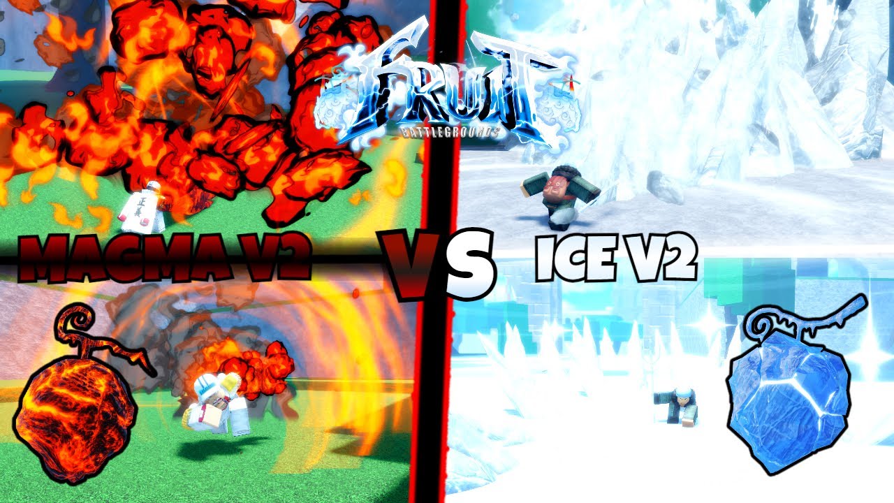 ICE V2 VS MAGMA V2 [FRUIT BATTLEGROUNDS]