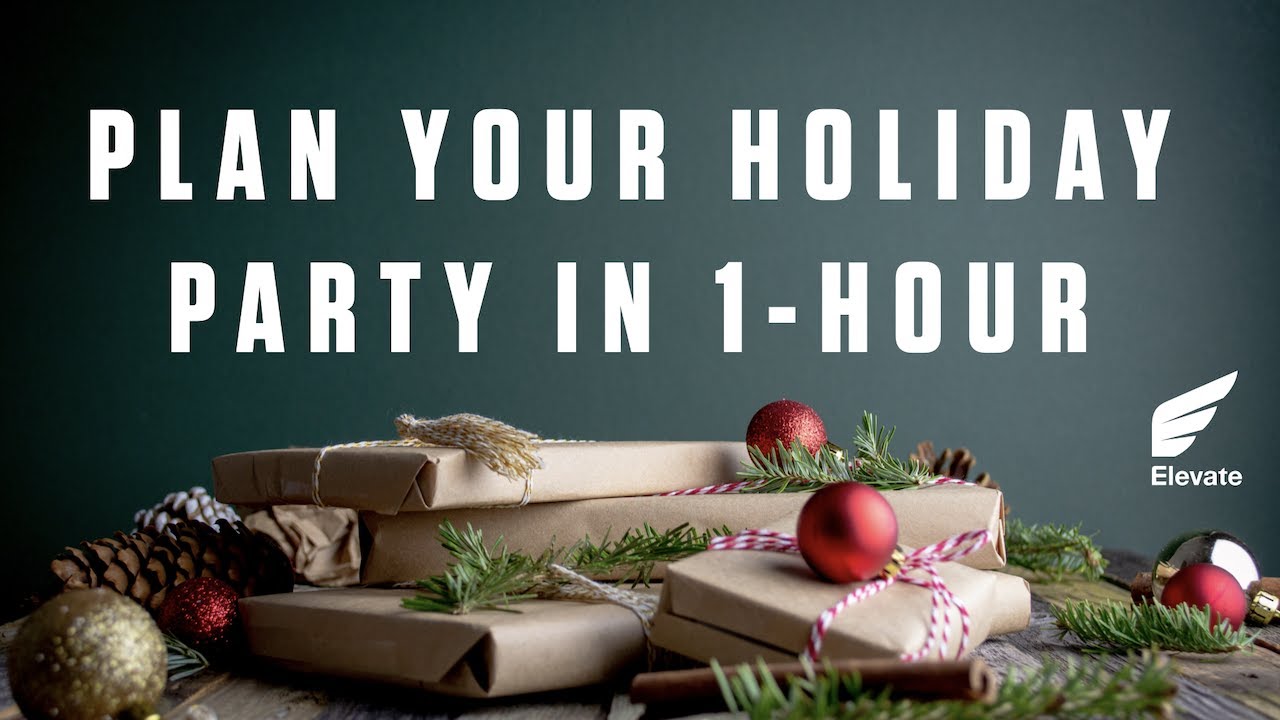 Plan Your Holiday Party In 1 Hour