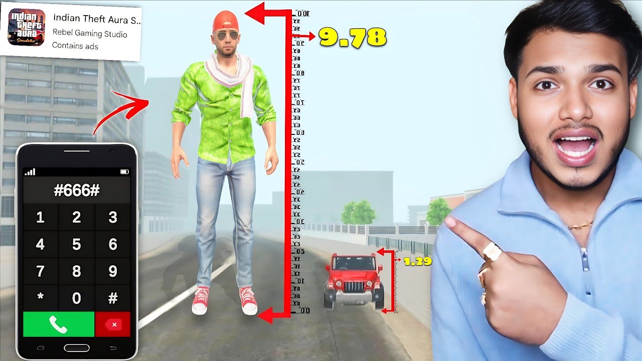 Testing Most Secret CHEAT CODE Of Indian GTA5 ( INDIAN THEFT AUTO SIMULATOR )