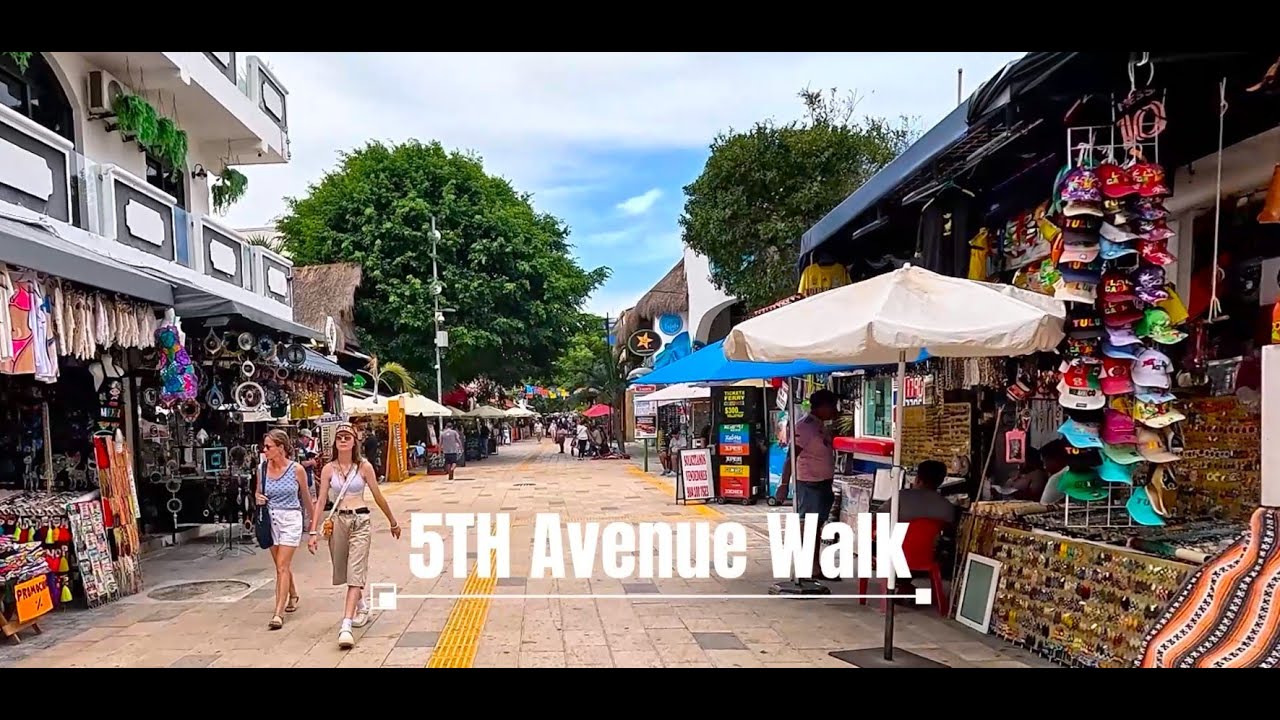 Playa Del Carmen walking tour of 5TH AVE Shops and Restaurants