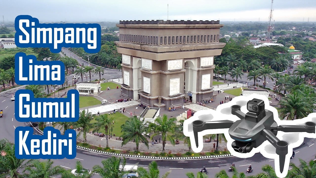 Simpang Lima Gumul Kediri pakai Drone LYZRC L200 Pro Max