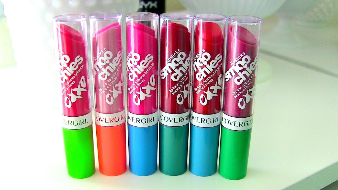 My Covergirl Lipslicks Smoochies Collection! Review & Swatches!