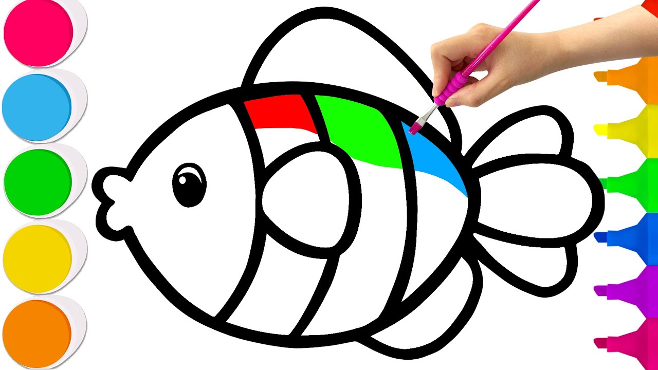 How to Draw a Fish Step by Step | Easy Fish Drawing Tutorial for Beginners