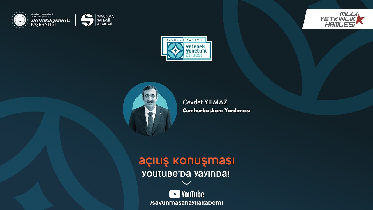 SSYZ-II Cumhurbaşkanı Yardımcısı Cevdet Yılmaz'ın Açılış Konuşması