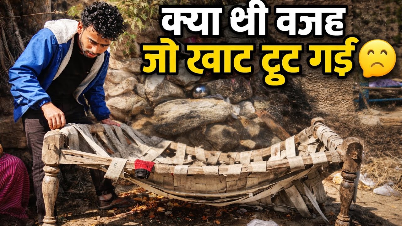 क्या थी वजह की आज खाट टूट गई 🫣😯😲 #dailylifestylevlogs #devbhumi_uttarakhand #pahadi  