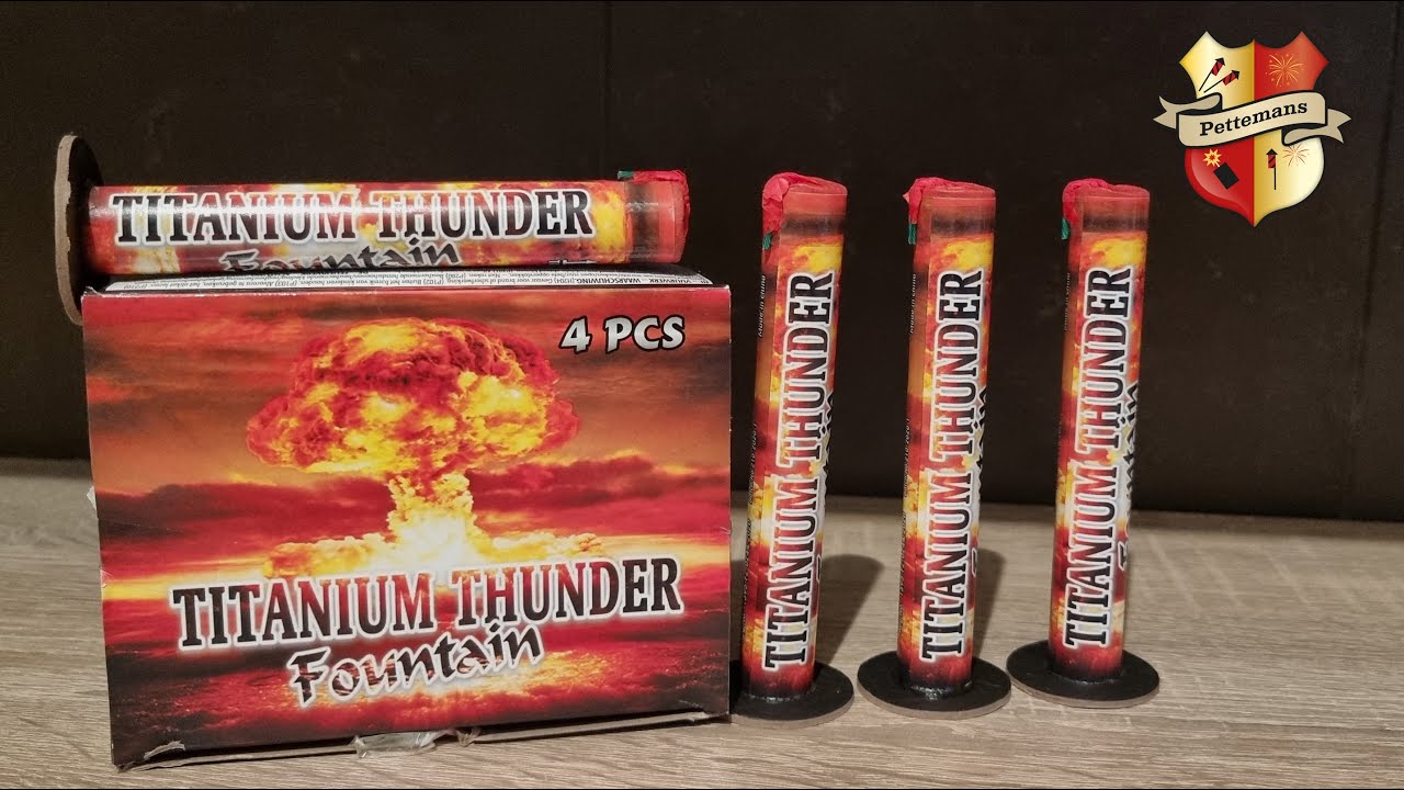 Titanium thunder fountain 4st Broekhoff Vuurwerk 2022