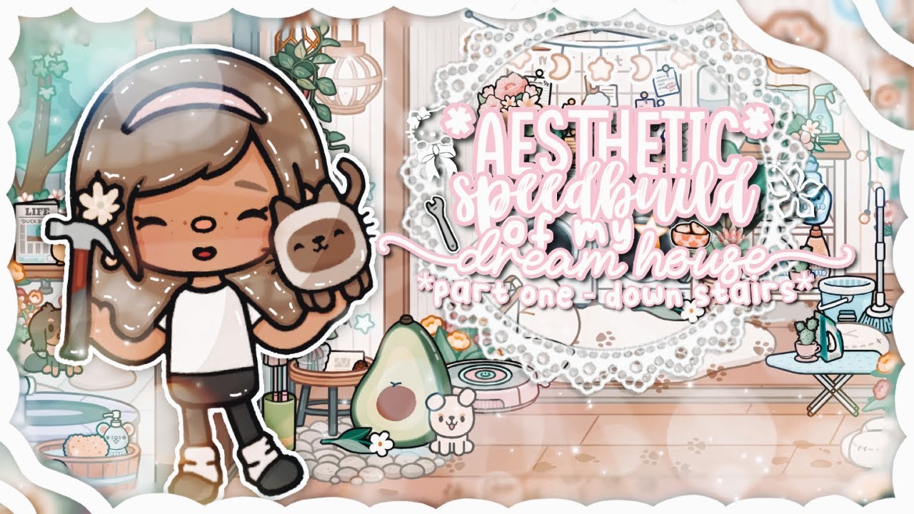 ★ . *AESTHETIC*🎀 Spring Speed build of my DREAM Home in Toca Boca ! 🌈🐇 | *VOICED* 🎙 | *PART ONE* ౨ৎ