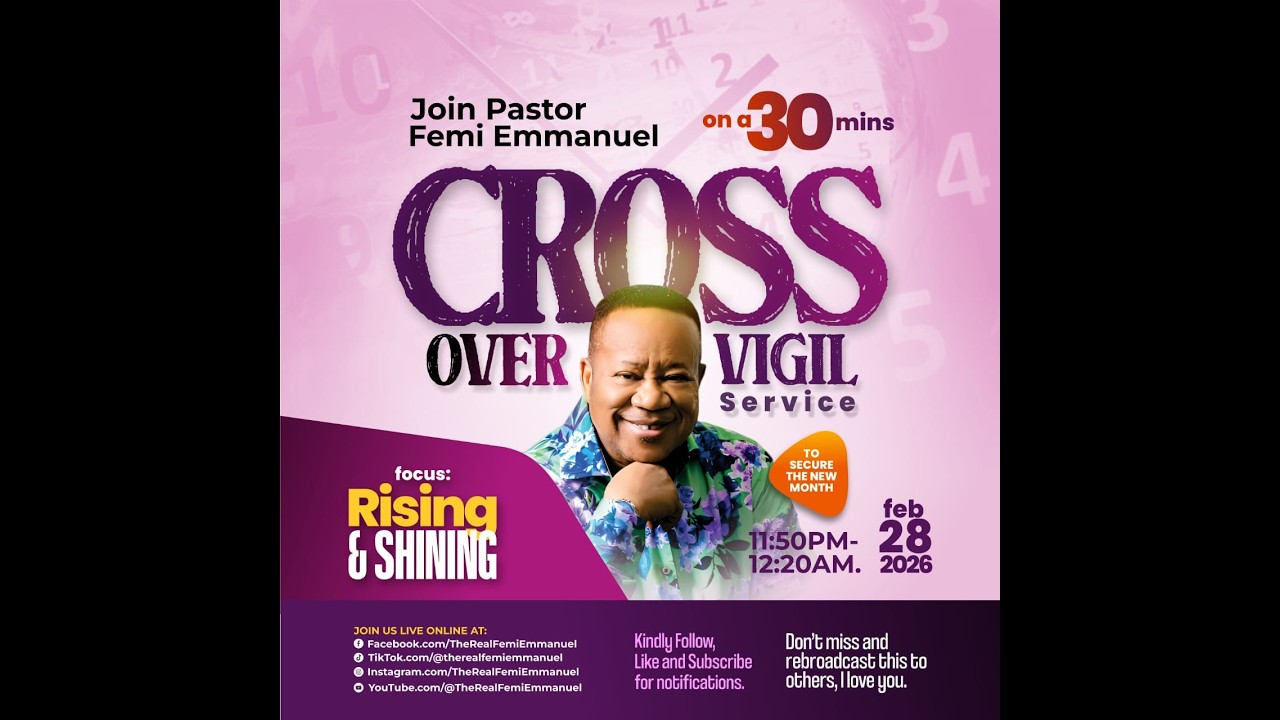 Crossover Vigil || Anointing For Rising and Shining || February Edition