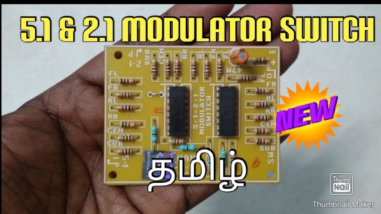 5.1 & 2.1 MODULATOR SWITCH BOARD How to connect in tamil