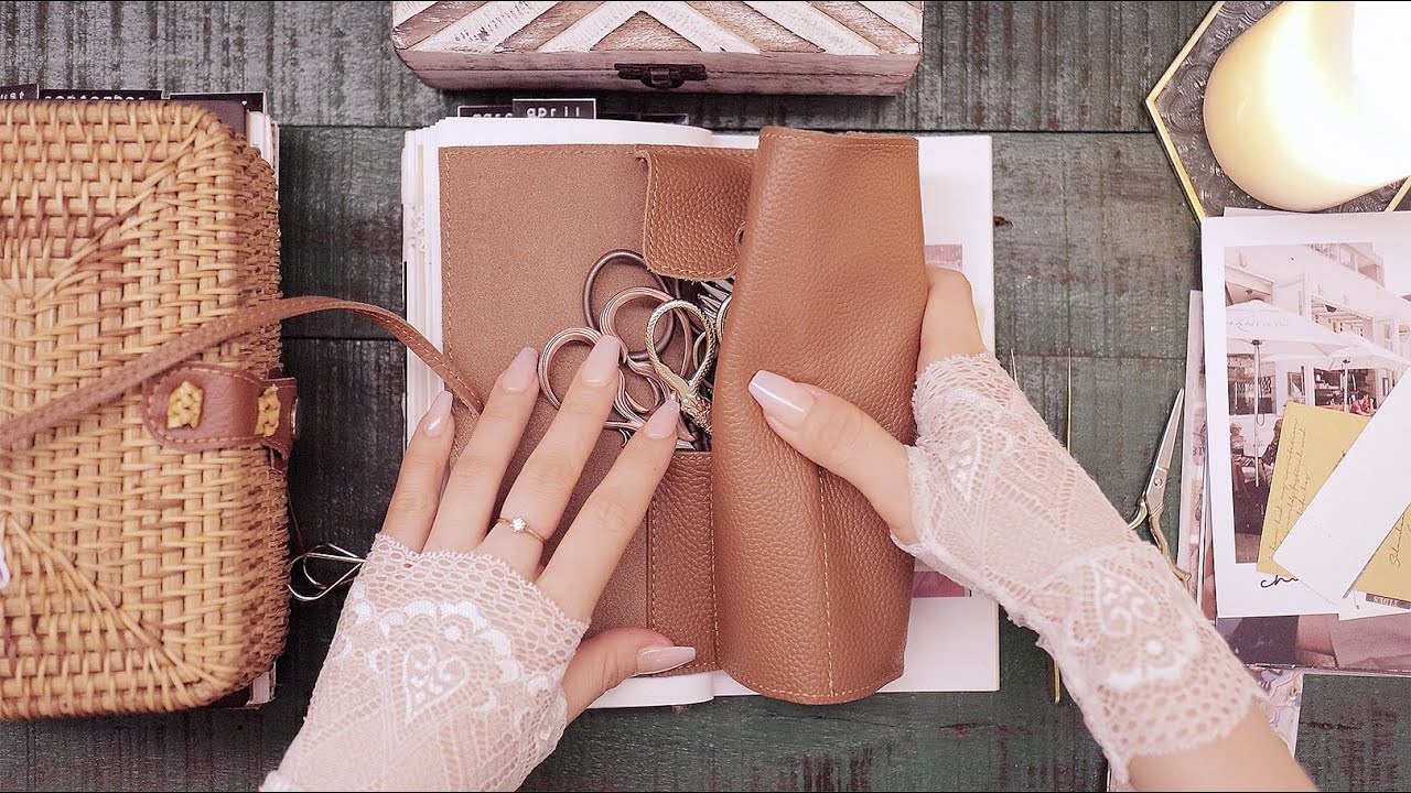 ASMR | Украшение моего винтажного дневника и ведение журнала благодарностей | no talking