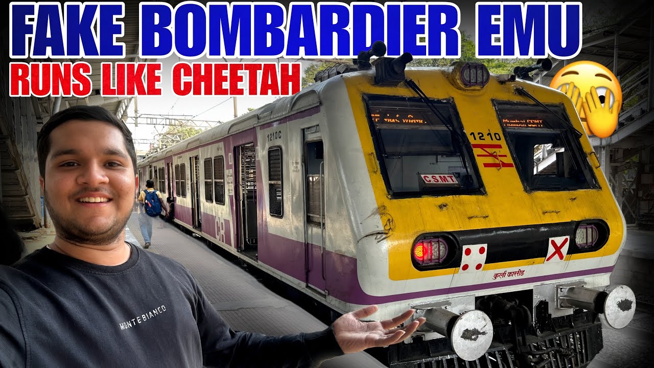 Journey In Fake Bombardier Emu 🚂❤️ | Ambarnath-Csmt Fast Local Journey 😃 