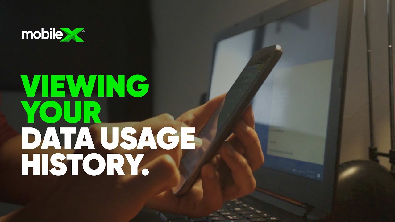 Viewing your data usage history with MobileX.
