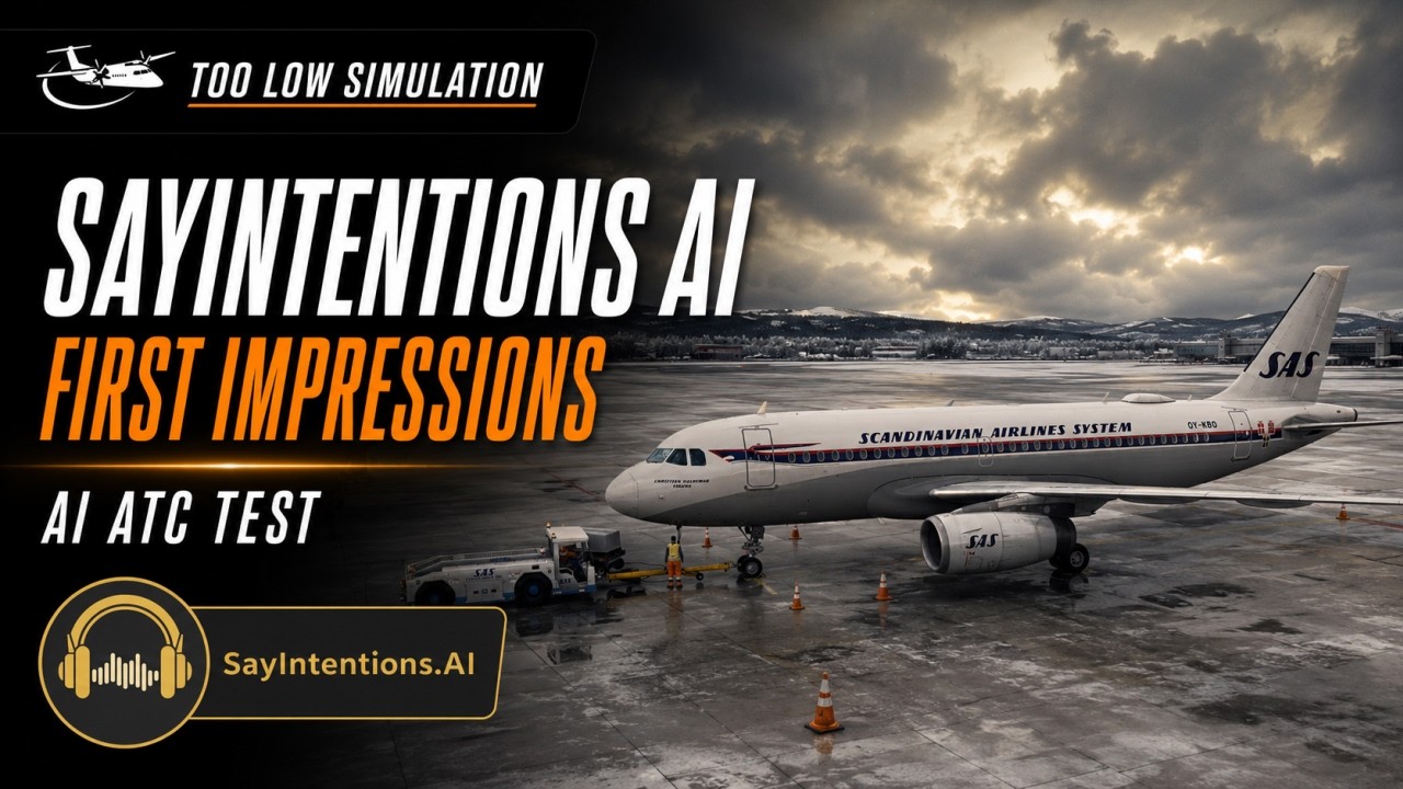 Raw first impression - SayIntentions AI ATC - Full flight ENGM-ENBR