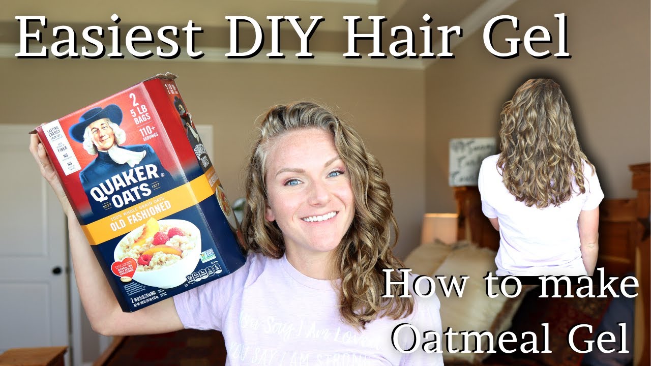 Easiest DIY Homemade Hair Gel -- Oatmeal Gel 🙌