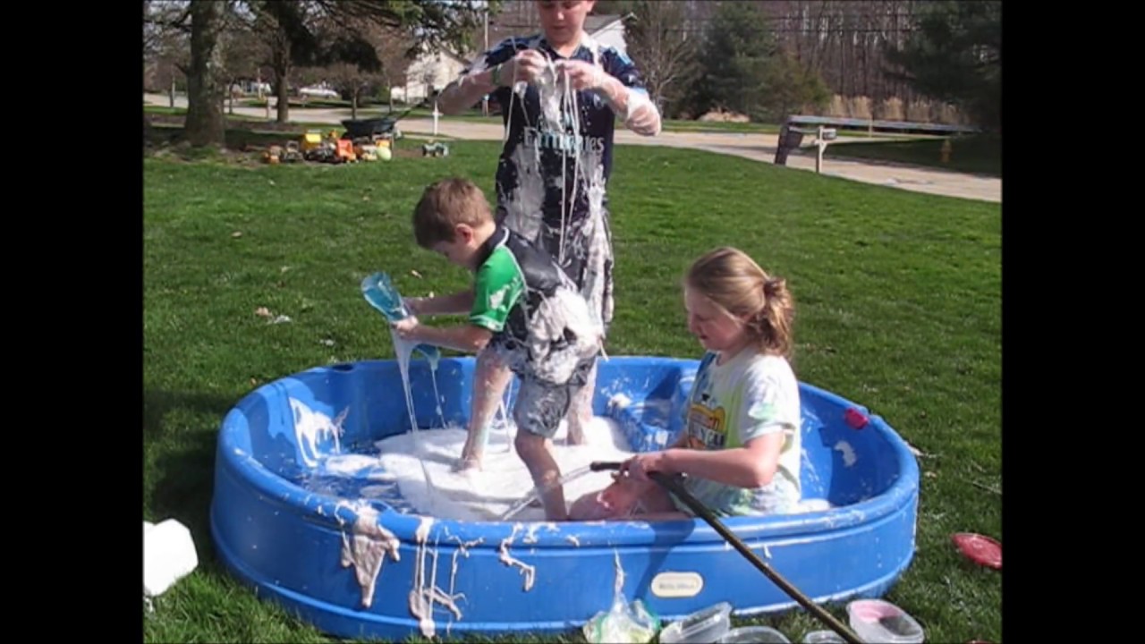 POOL FILLED WITH SLIME!!!!