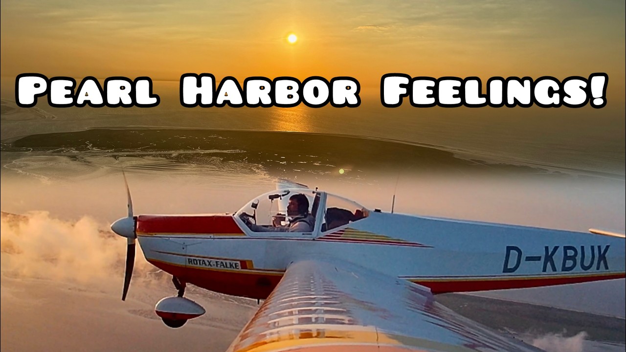Unser einmaliger traumhafter Flug im Sonnenuntergang über der Nordsee- das Sonnenwend Fly in 2024 