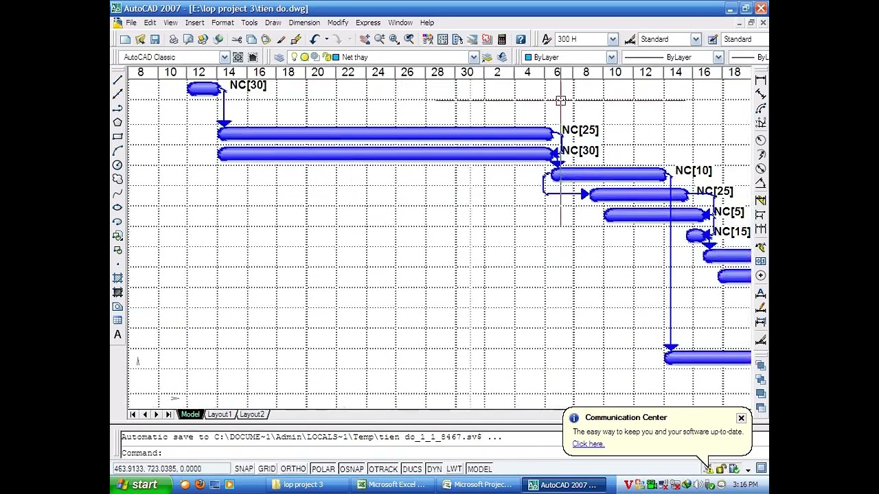Hướng dẫn sử dụng MS  Project 2010 buổi 1