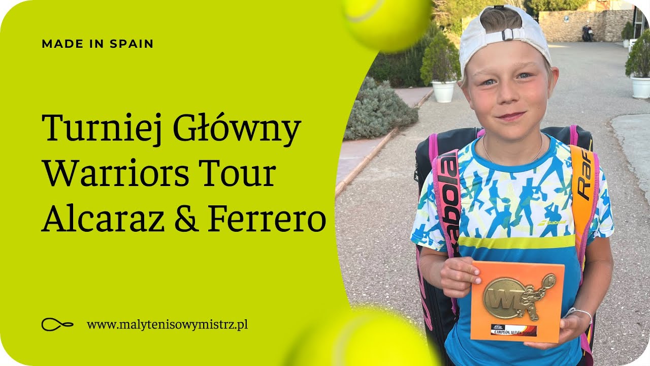 Warriors Tour - turniej główny u12 - trening Carlos Alcaraz & Juan Carlos Ferrero