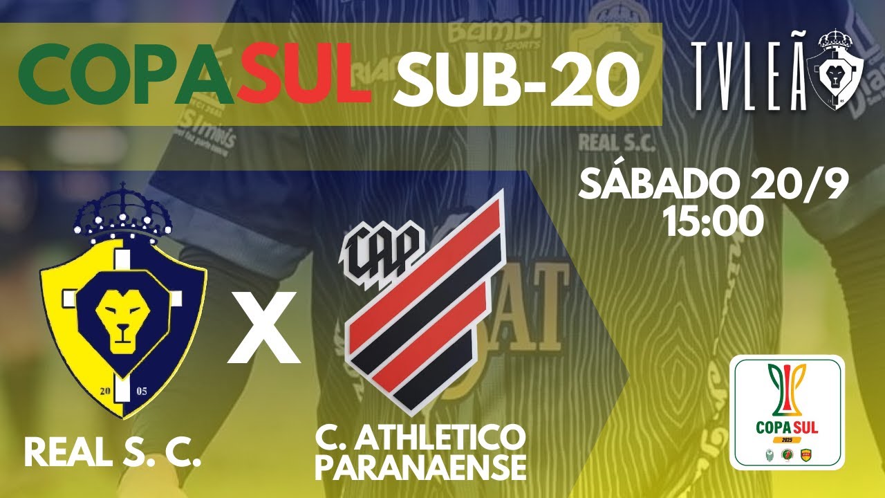 Real Sport Club x Club Athletico Paranaense - COPA SUL Sub20 2025