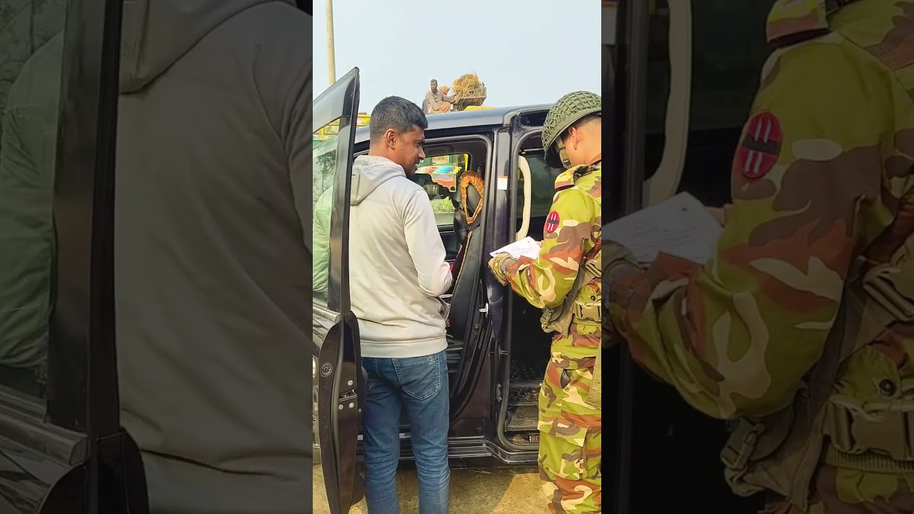 কিচক ব্রীজের পূর্ব পাশে সেনাবাহিনী এবং পুলিশের যৌথ তল্লাশি অভিযান।