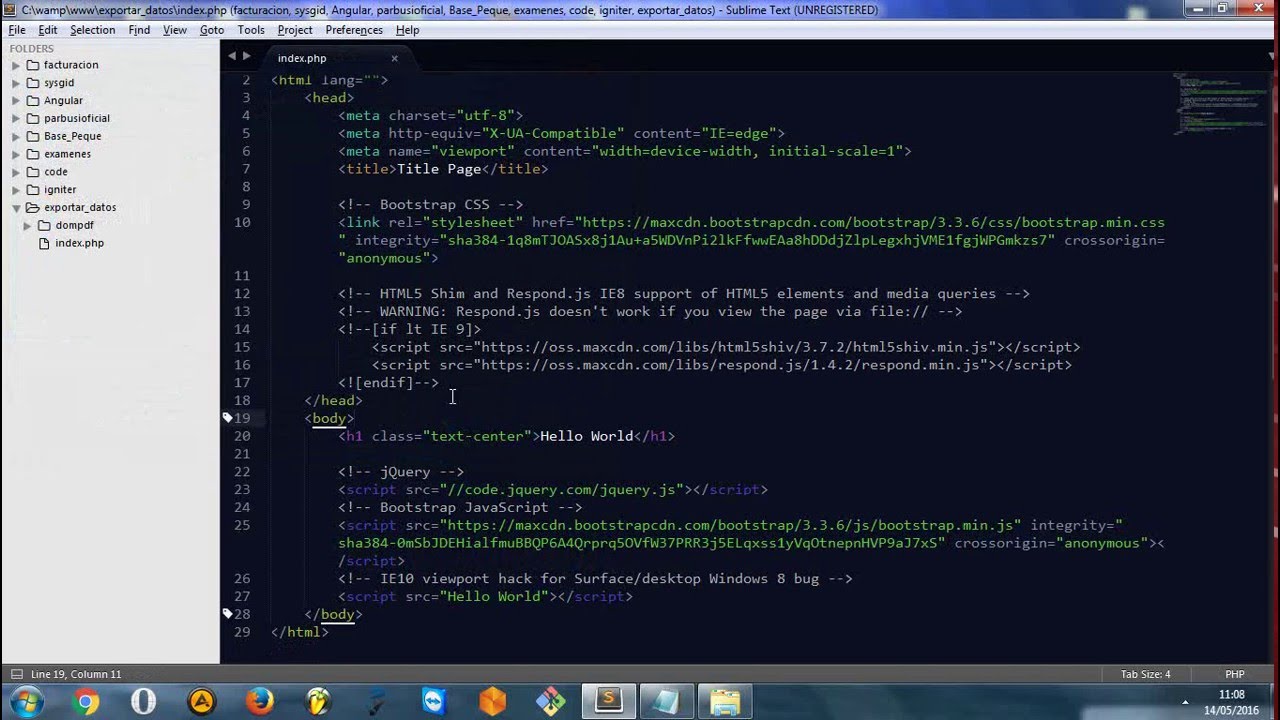 Como crear archivos PDF con dompdf usando MySQL y PHP