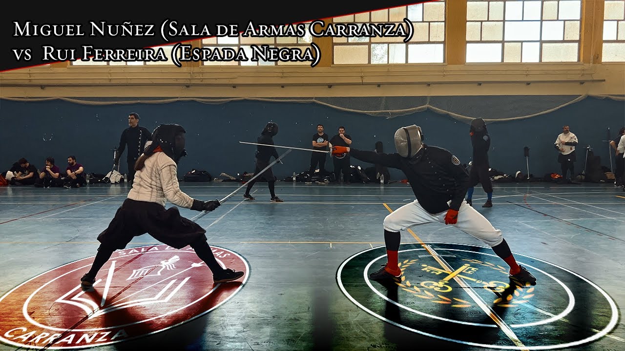 Smallsword Sparring - Miguel Nuñez (Sala de Armas Carranza) vs Rui Ferreira (Espada Negra)