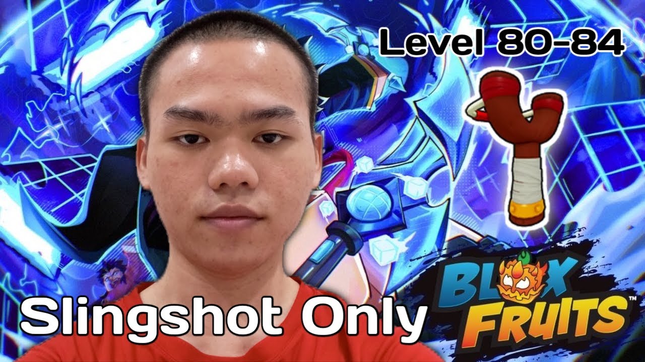 Main Blox Fruits, Tapi Cuma Pakai Slingshot Sampai Max Level - RBF Slingshot Only Challenge 80-84